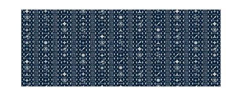 "Ninja & Shuriken Pattern"　Japanese Towel【Screen printed Tenugui】